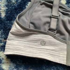 Lululemon | Gray White Bra 34D
